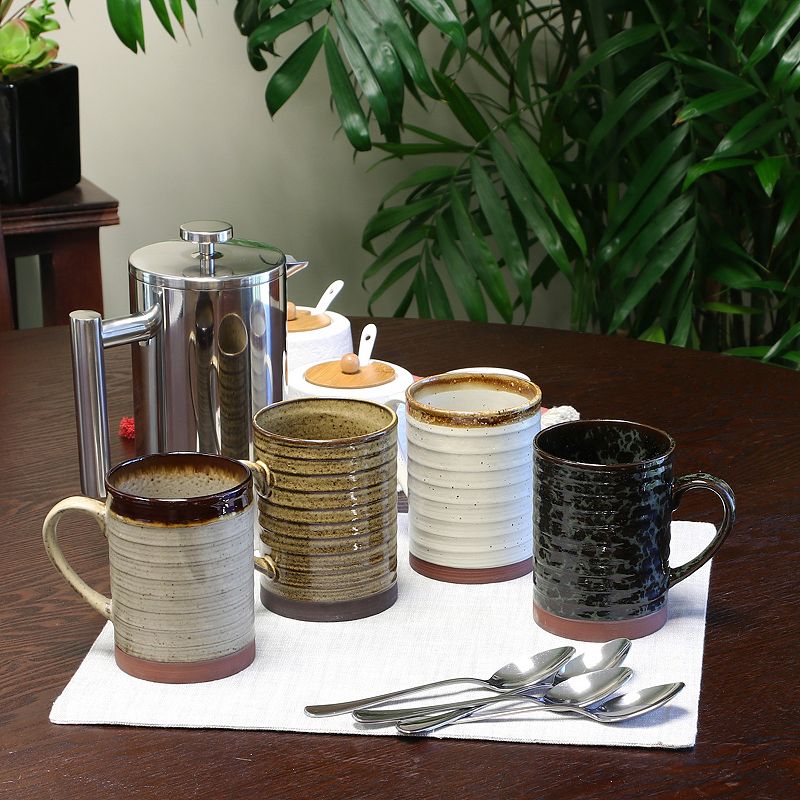 Gibson Home Terra Bella 4 Piece 18.5 Oz Mug Set