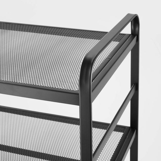 2 Tier Shoe Rack Metal Mesh