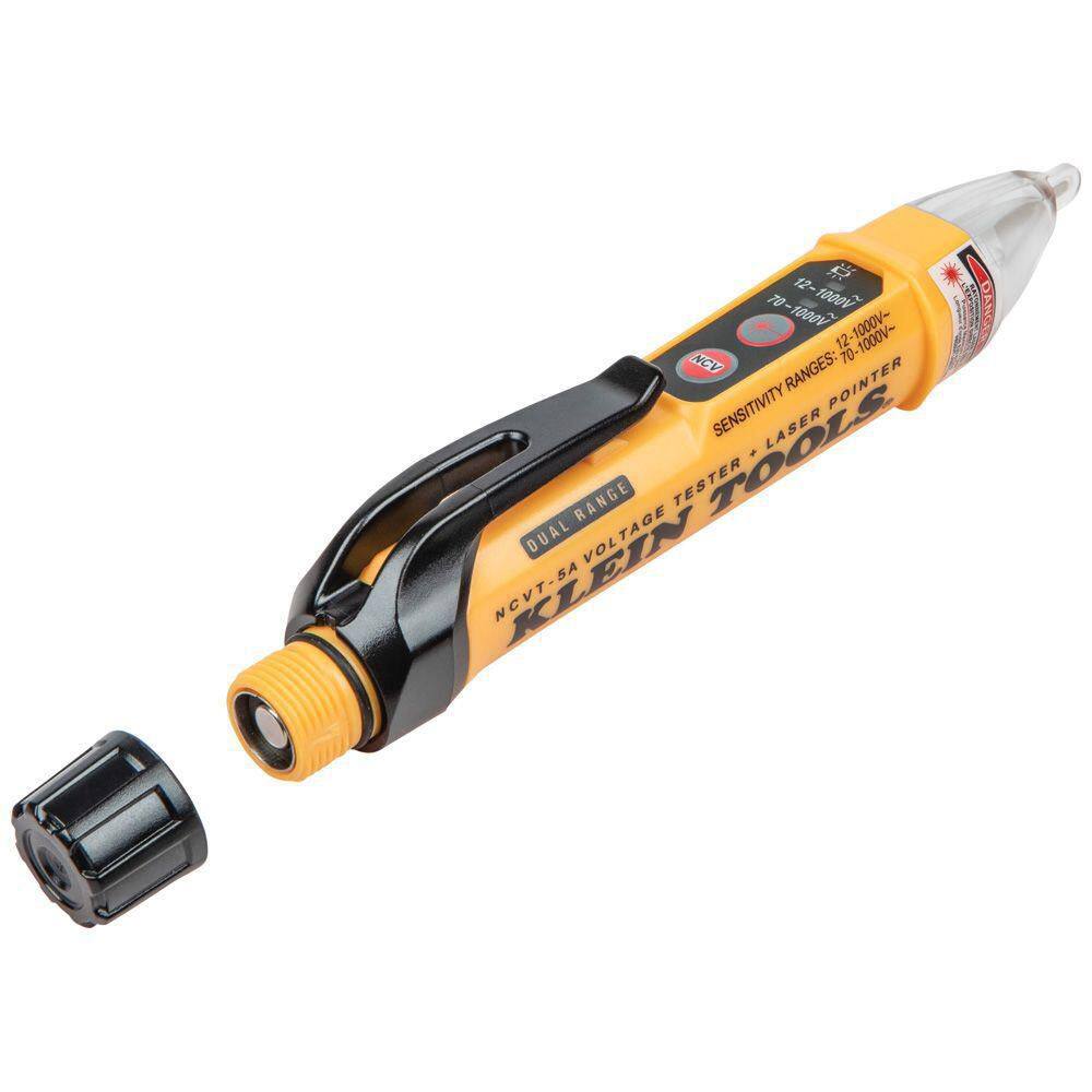 Klein Tools Dual Range Non Contact Voltage Tester with Laser Pointer 12-1000V AC NCVT5A