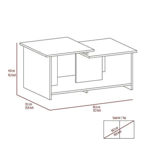 Boahaus Ragusa Coffee Table (Espresso)