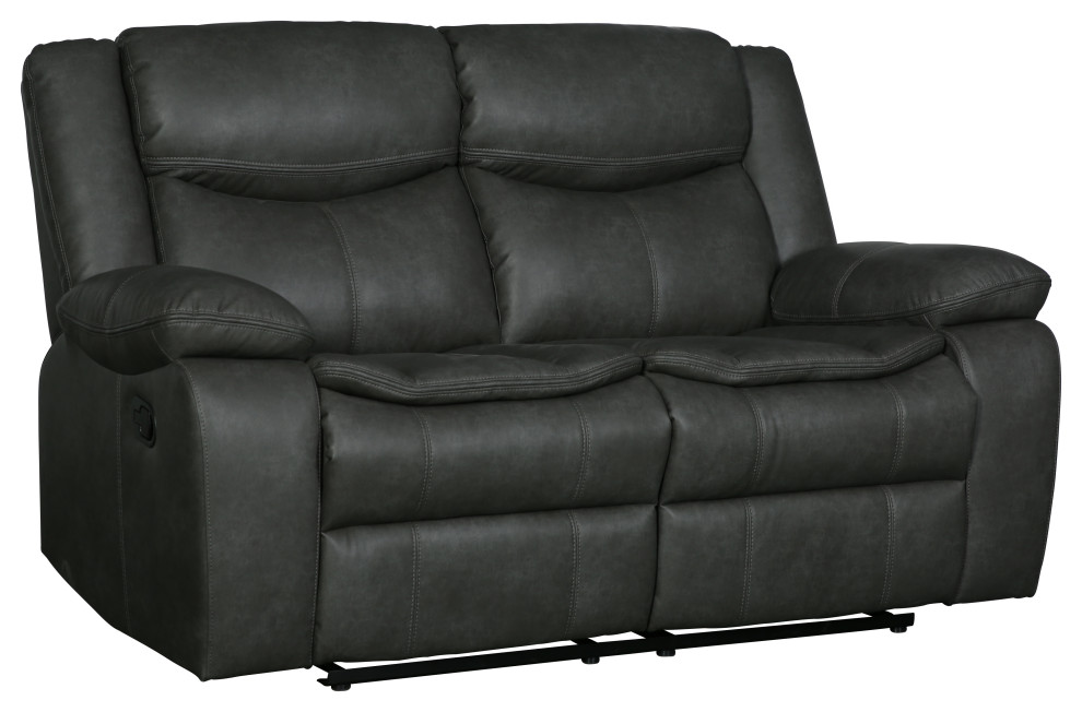 Arlington Leather Air Reclining Sofa 2 Piece Set   Contemporary   Living Room Furniture Sets   by Luxuriant Furniture  Houzz