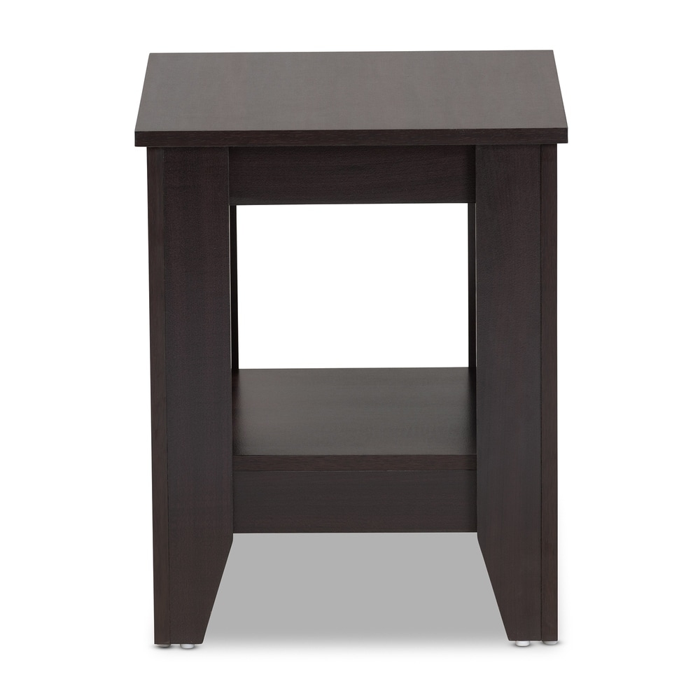 Copper Grove Cornesti Dark Brown Wood End Table