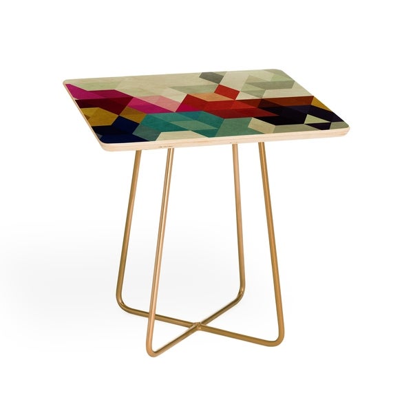 Deny Designs Modele 7 Side Table (Round or square， 2 leg options)