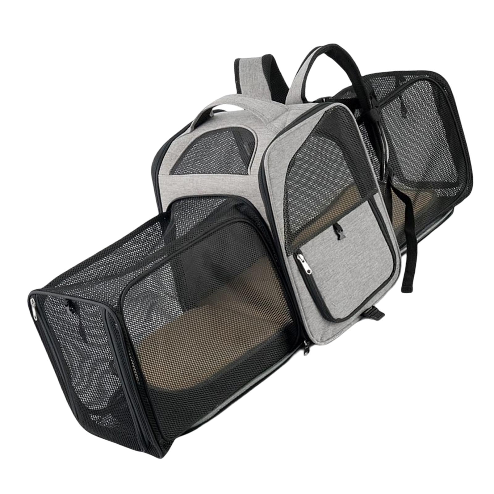 Portable Cat Backpack Expandable Soft Sided Travel Transport Bag Pet Carrier