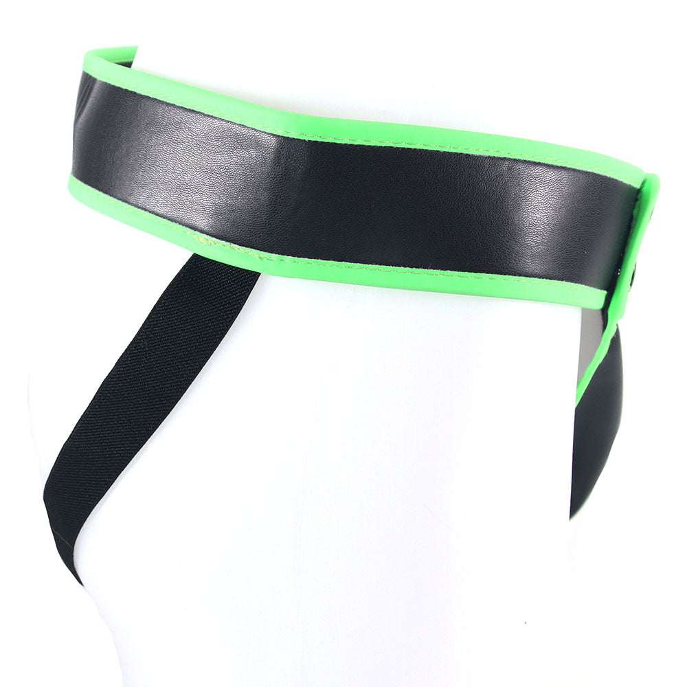 Ouch! Glow In The Dark Striped Pouch Jock Strap /M