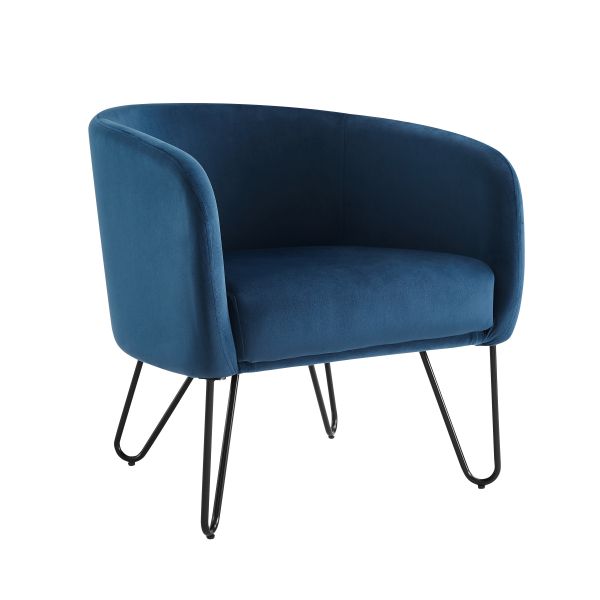 Parkway Velvet Accent Chair