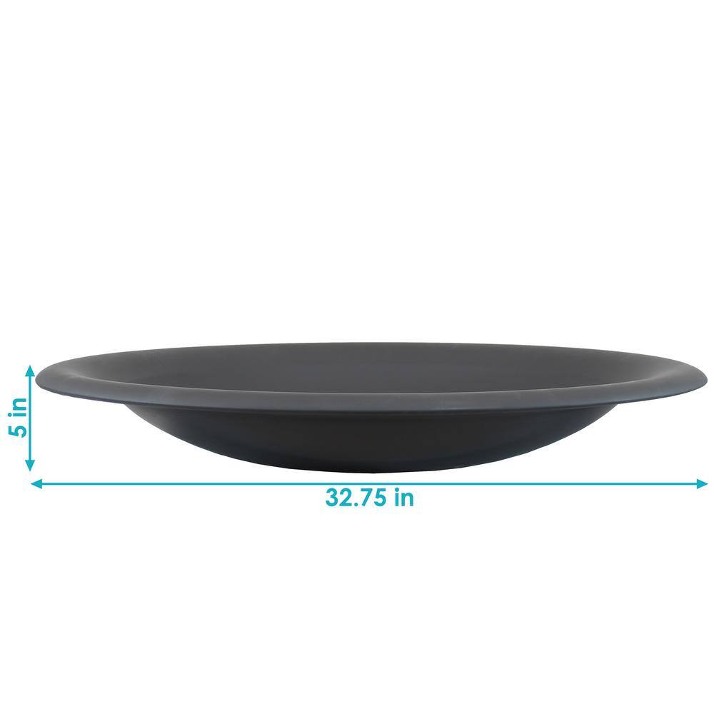 Sunnydaze Decor 33 in. x 5 in. Round Classic Steel Replacement Wood-Burning Fire Pit Bowl NB-183