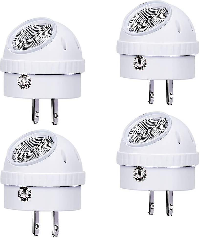 Liangnv Plug-in Night Lights， Neutral White Led Nightlight， 360 Rotation， Dusk To Dawn Sensor， Kids，