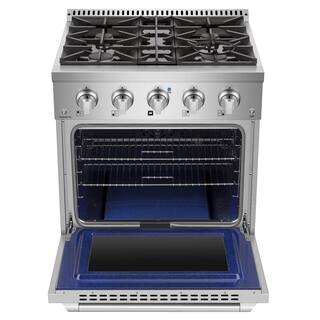 Empava 30 in. 4.2 cu. ft. Gas Range with 4 Sealed Ultra High-Low Burners in Stainless Steel EMPV-30GR07