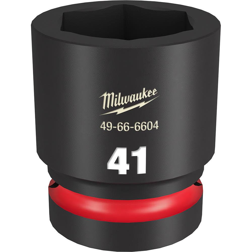 Milwaukee Impact Socket 1 Drive 41mm Standard 6 Point 49-66-6604 from Milwaukee