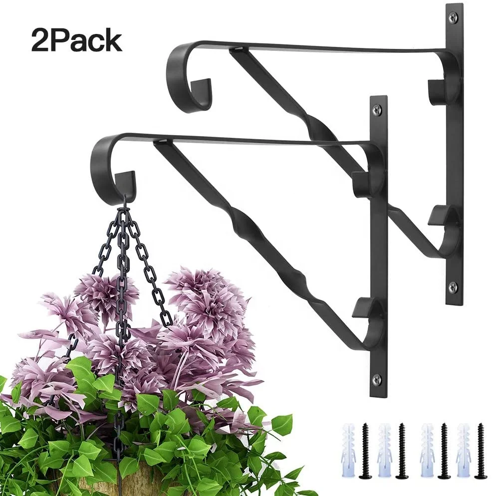 Mid Century Classical Metal Flower Pot Stand Outdoor Hanging Flower Pot Holder Stand For Garden