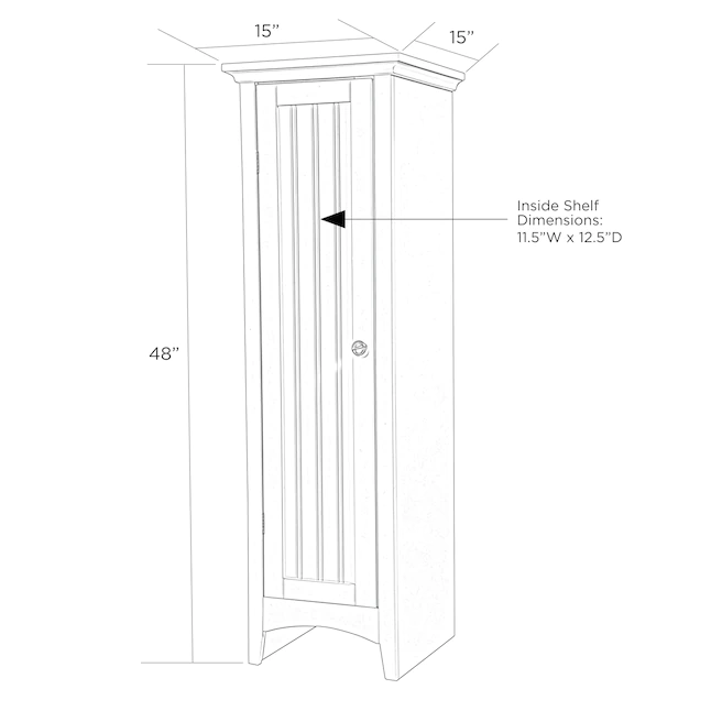 OSHOME Kitchen essentials White Pantry