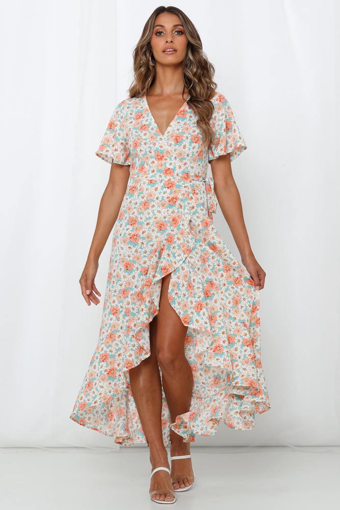 Little Child Inside Of Me Maxi Dress Peach