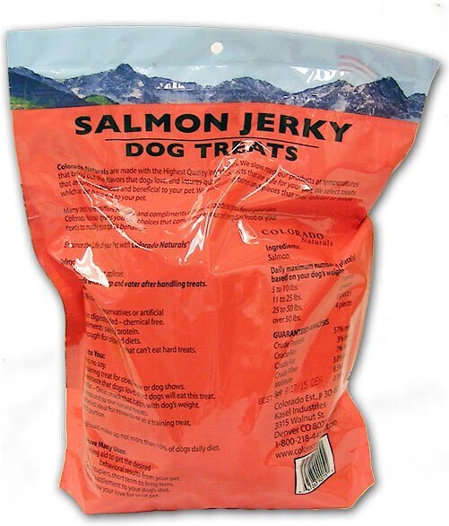 Colorado Naturals Salmon Jerky Dog Treats， 16-oz bag