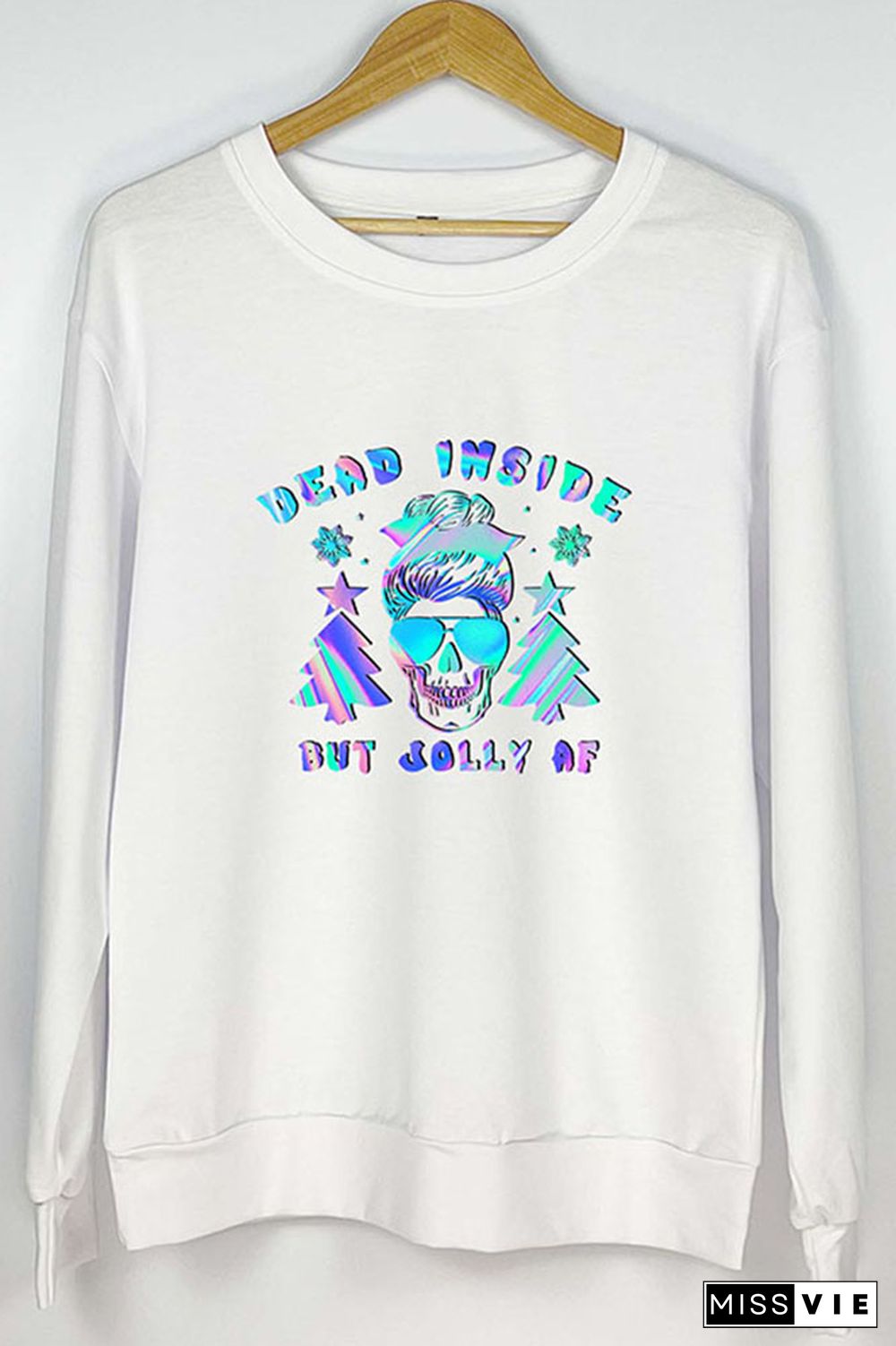 DEAD INSIDE BUT JOLLY AF Crewneck Sweatshirt Wholesale