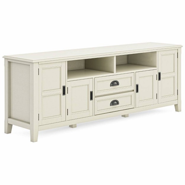 Portland Tv Stand For Tvs Up To 80 quot Antique White Wyndenhall