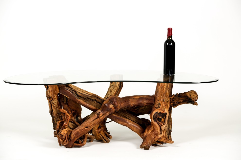 Grapevine Coffee Table   Alionza   Made from retired California grapevines   Rustic   Coffee Tables   by Wine Country Craftsman  Houzz