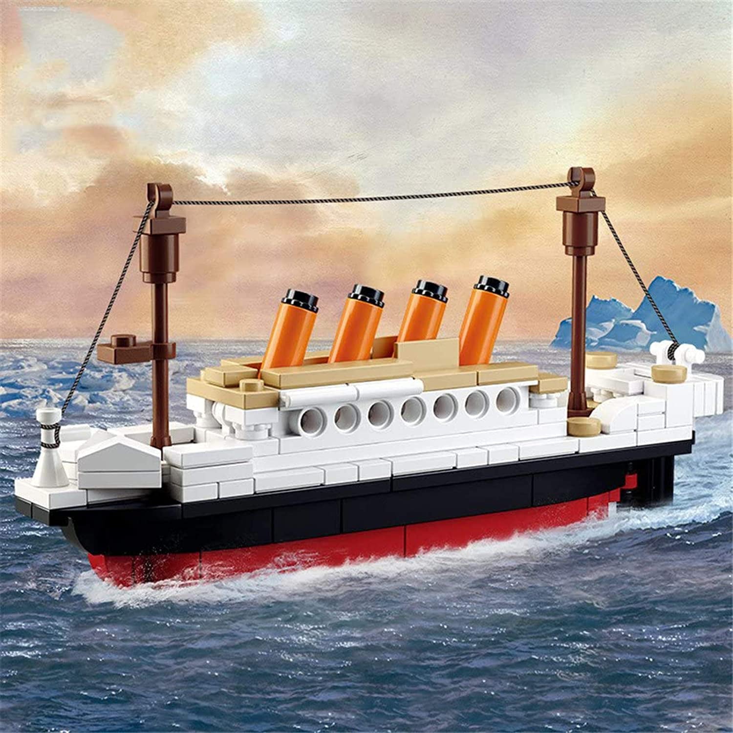 Building Blocks Titanic ShipBoat 3D Model Educational Gift Toys for Children 194PCS