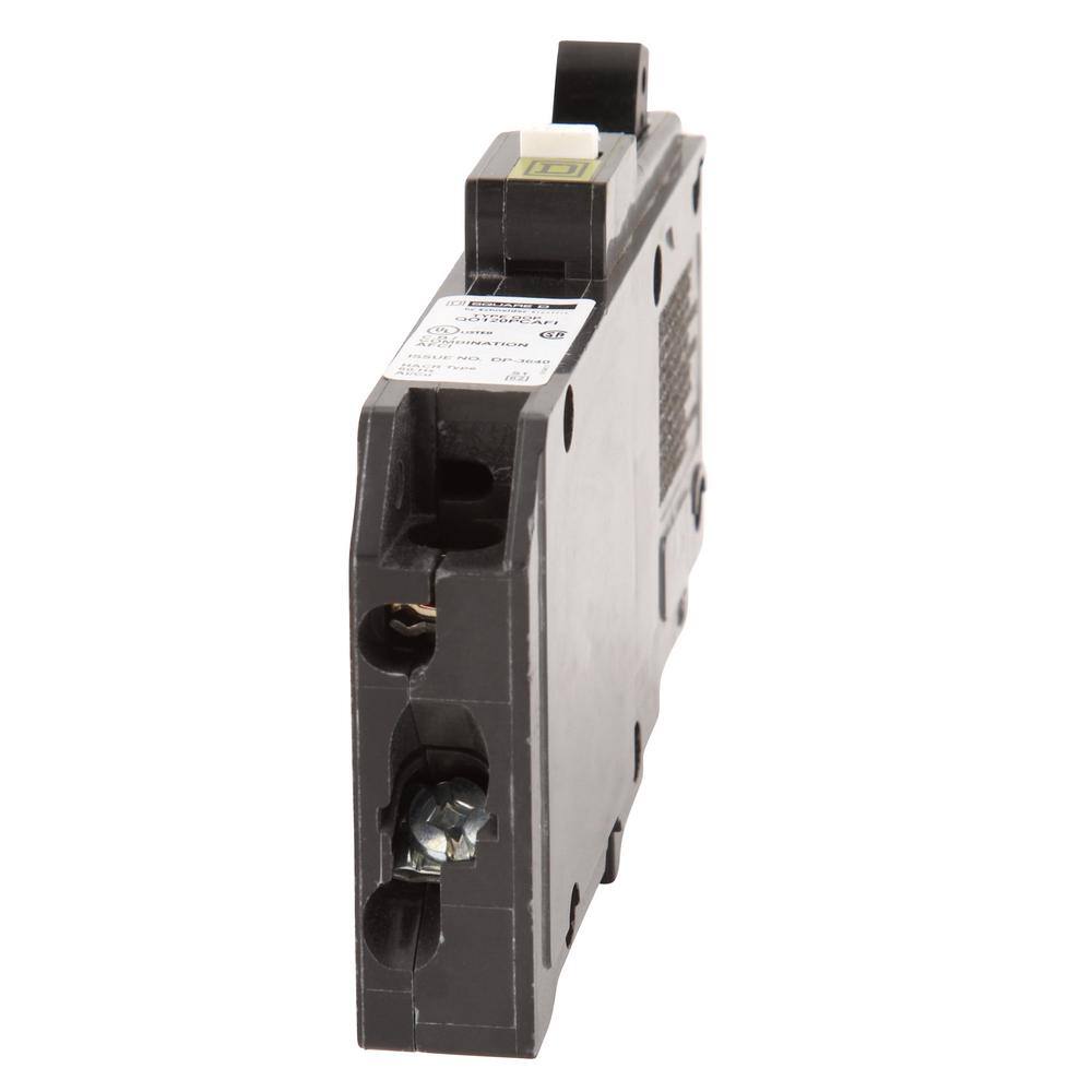 Square D QO 20 Amp Single-Pole Plug-On Neutral Combination Arc Fault Circuit Breaker QO120PCAFIC