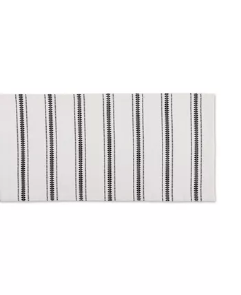 Design Imports Zig Dobby Stripe Table Runner