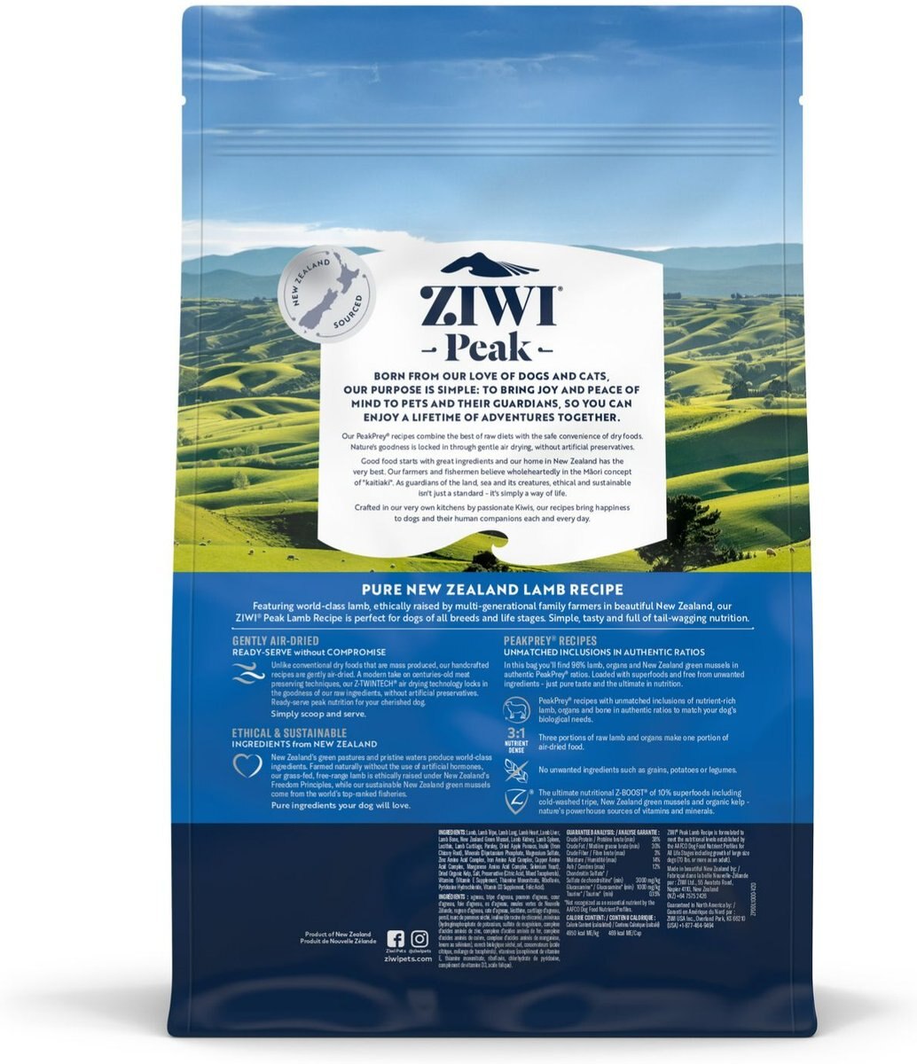 Ziwi Peak Lamb Grain-Free Air-Dried  Dog Food