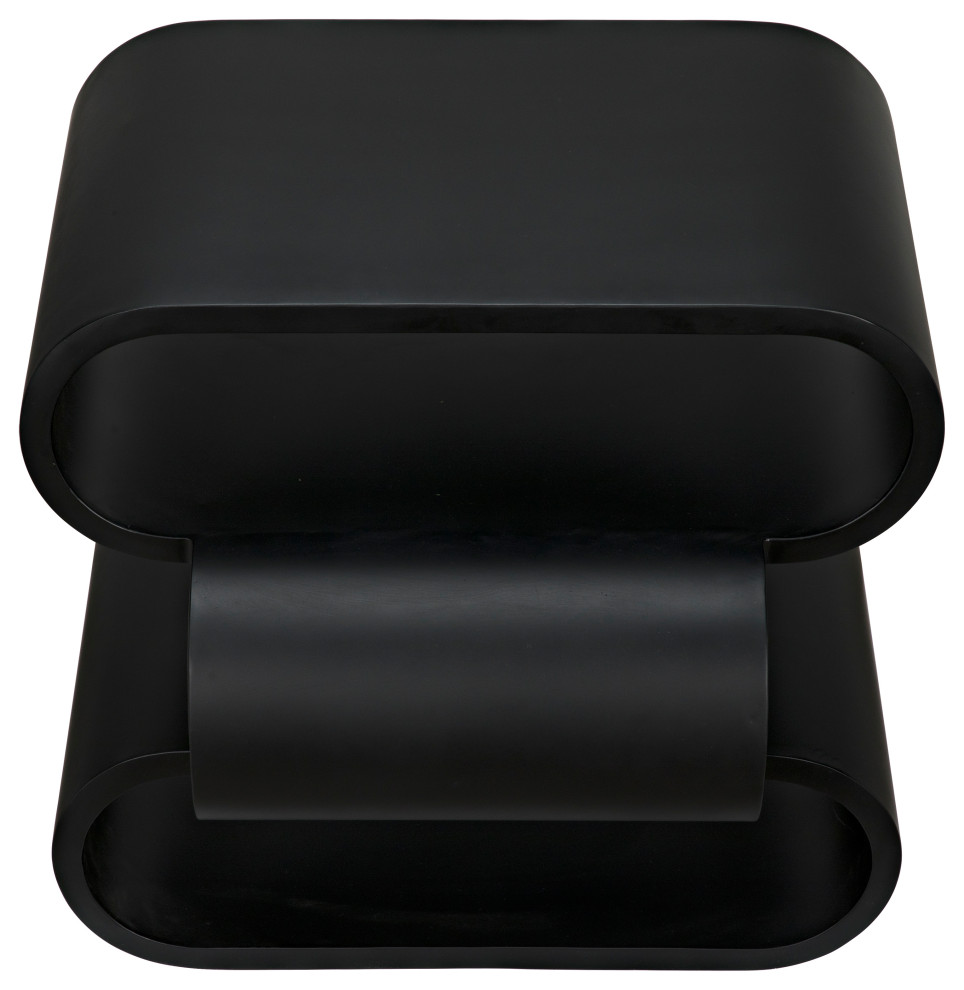 Nada Side Table  Black Metal   Transitional   Side Tables And End Tables   by HedgeApple  Houzz