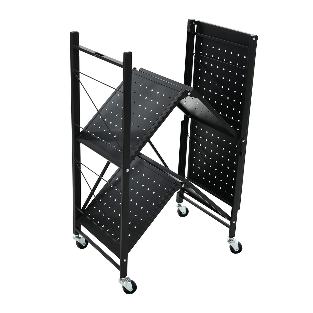 Metal 3 Tier Foldable Utility Rack   26.8\