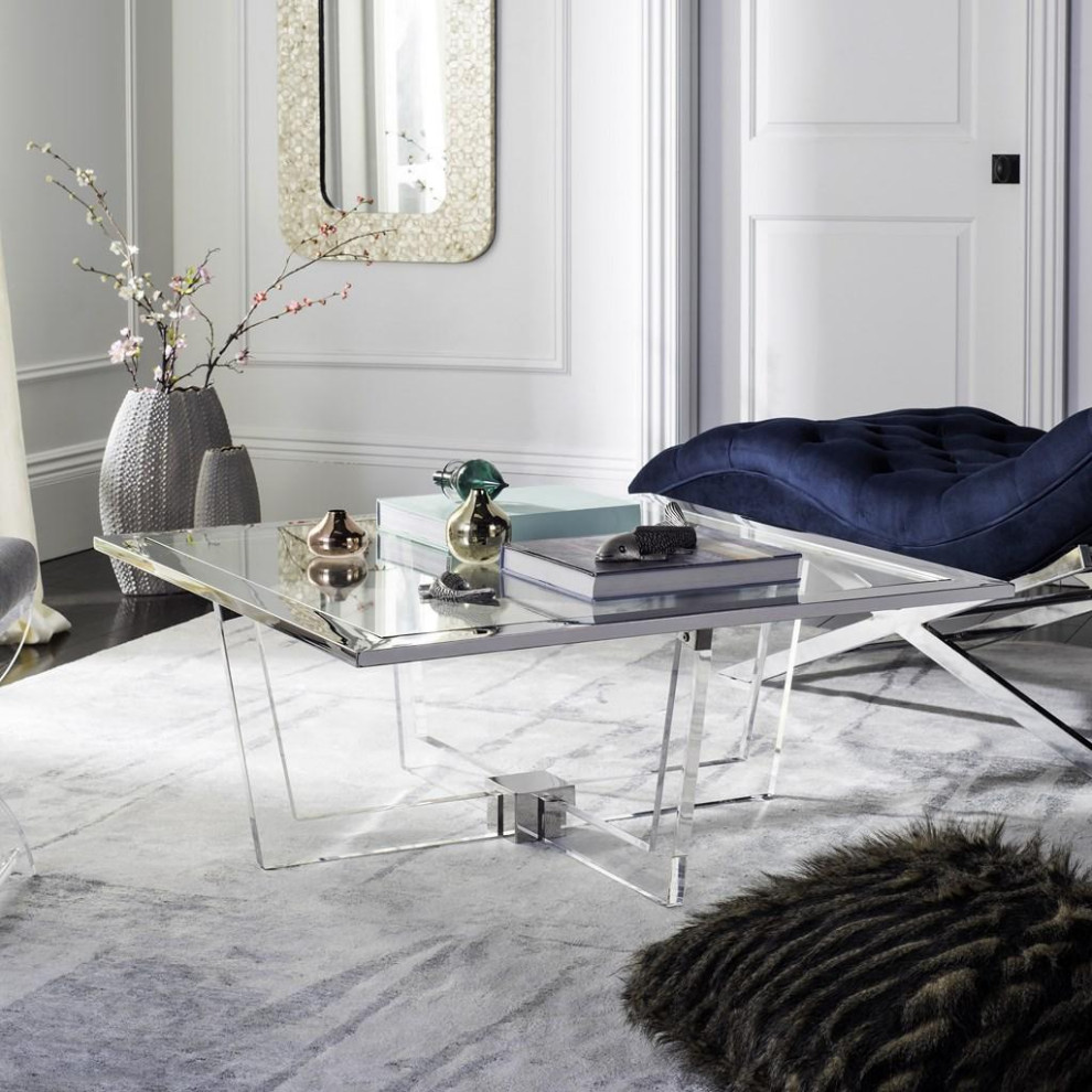 Helena Acrylic Coffee Table   Contemporary   Coffee Tables   by Peachtree Fine Furniture  Houzz