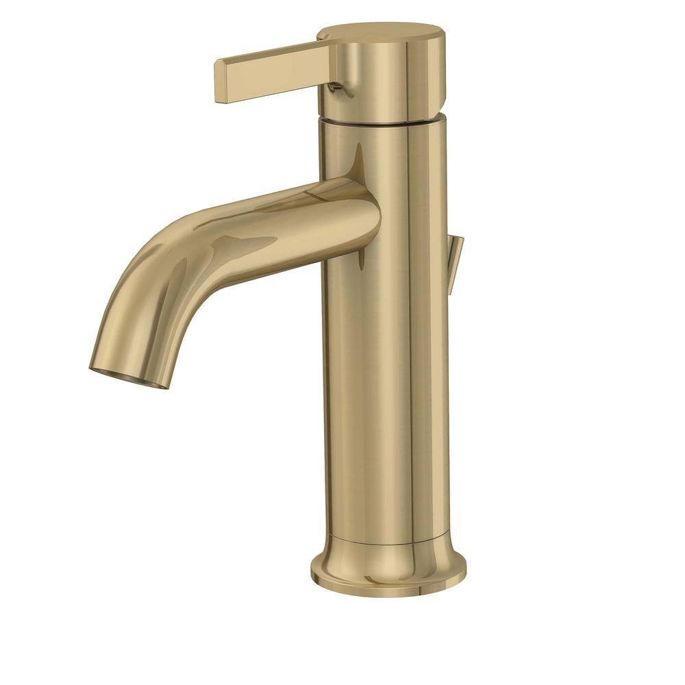 Glacier Bay Ryden Single Hole Single-Handle Bathroom Faucet in Brushed Gold FS1A9277CZ