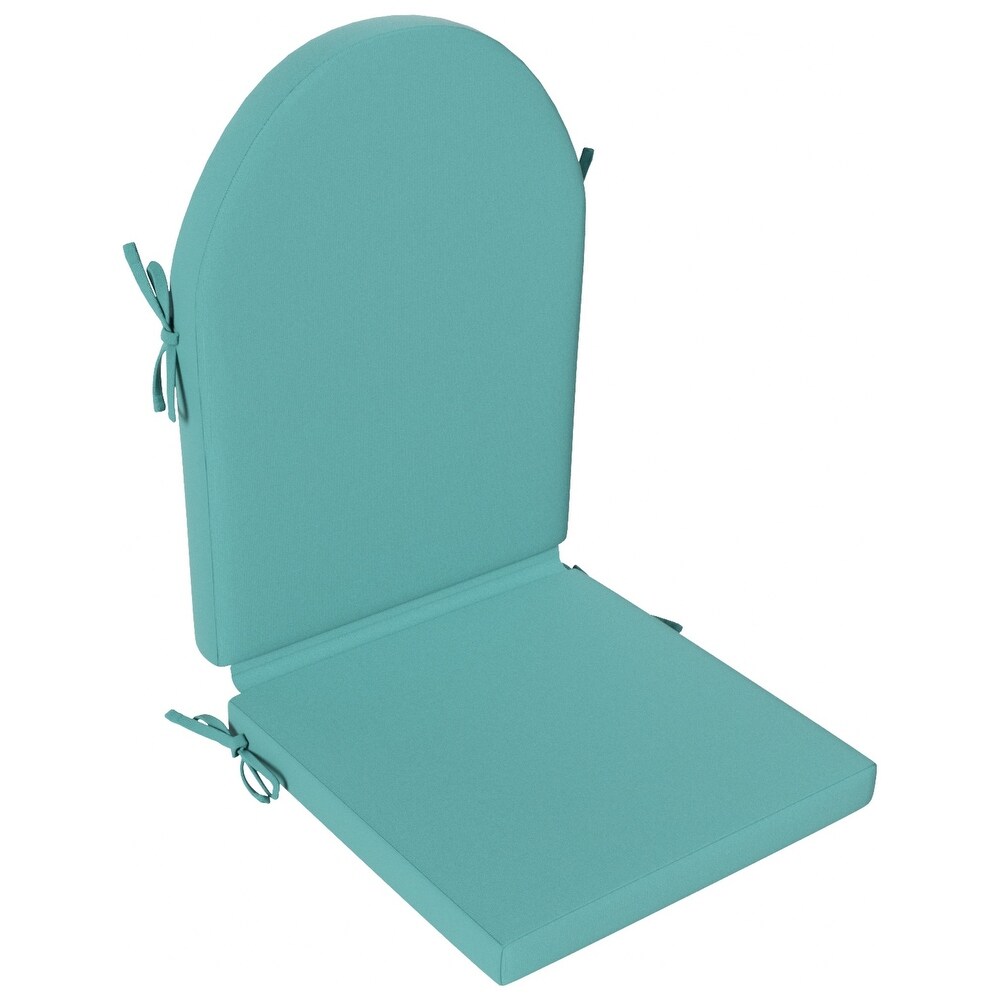 POLYTRENDS Laguna  Weather Poly Outdoor Adirondack Chair Cushion   Seat and Back