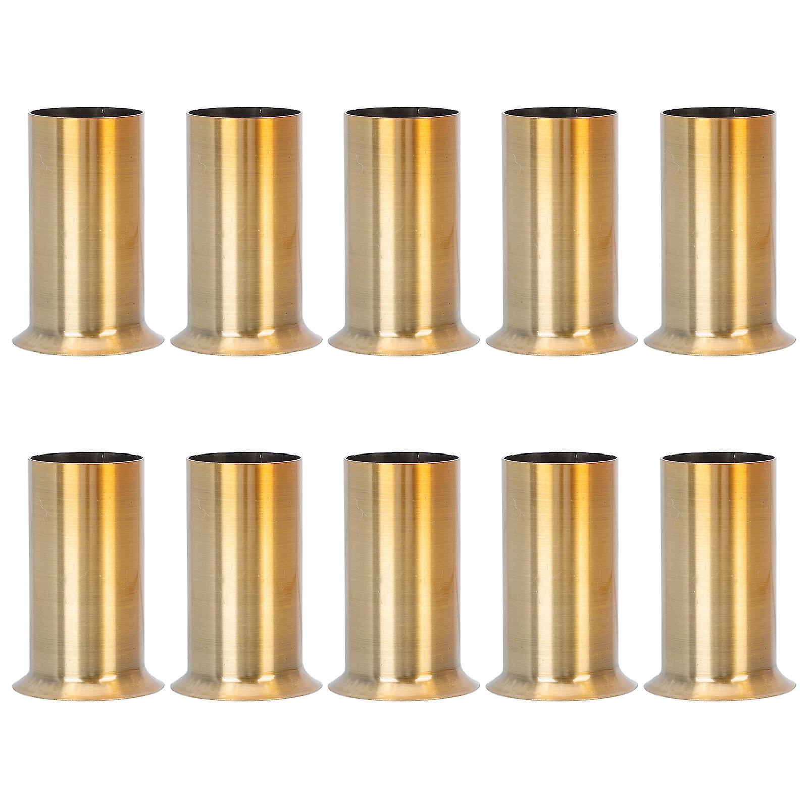 10 Pcs Hanging Light Fixtures Lamp Base Sleeve Chandelier Socket Covers Chandelier Parts Metal Candelabra Base