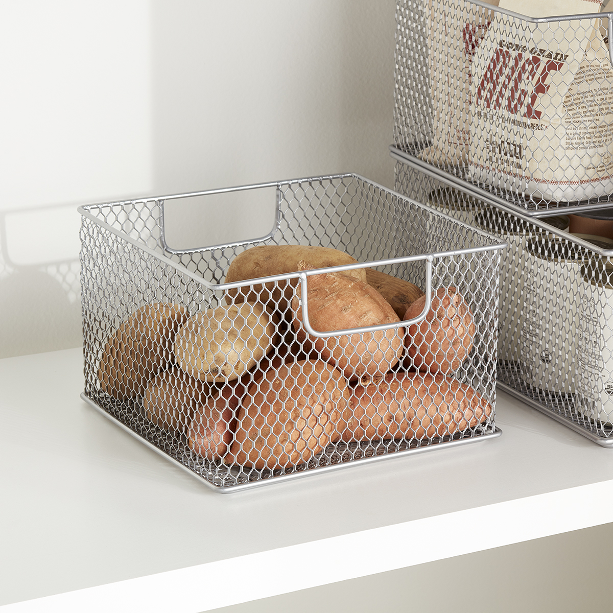 Omaha Steel Mesh Stackable Bins