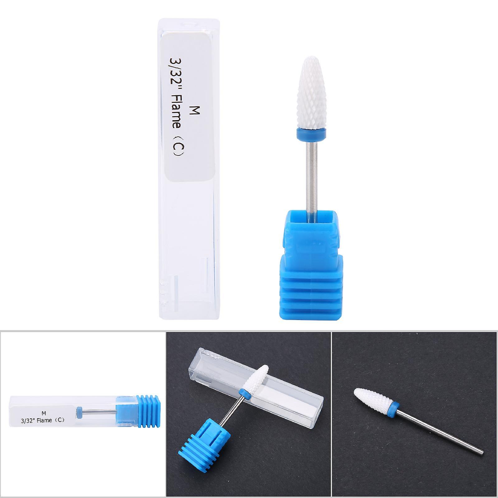 5 Type Of Ceramic Cylinder Shape Grinding Head Nail Drill Bit For Manicure Drills Machine 04#