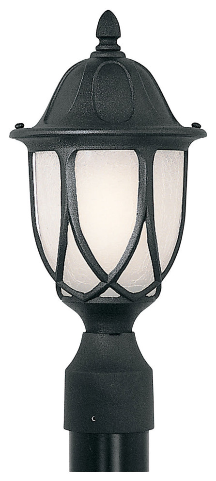 Capella 1 Light Post Light or Accessories in Black   Traditional   Post Lights   by Buildcom  Houzz