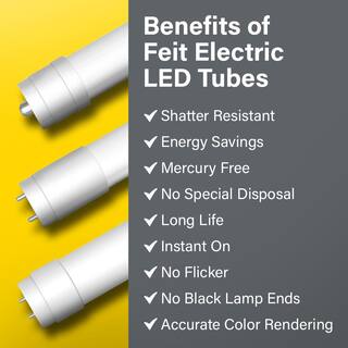 Feit Electric 12-Watt 21 in. T5 G5 Type A Plug and Play Linear LED Tube Light Bulb Bright White 3000K (24-Pack) T521830LED24