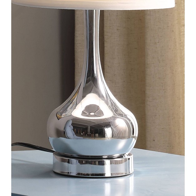 Retro Metal Table Lamp Silver Ore International