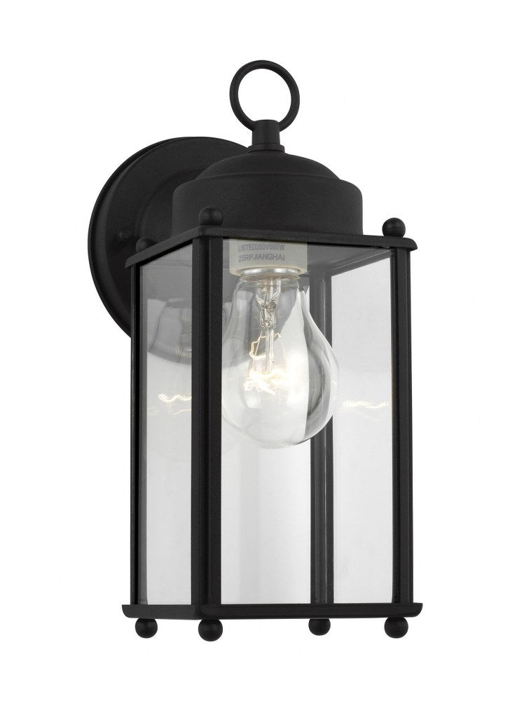 1 Light Large Outdoor Wall Lantern in Traditional Style 4.5 inches Wide By 10.25 inches High-Antique Brushed Nickel Finish-Incandescent Lamping Type