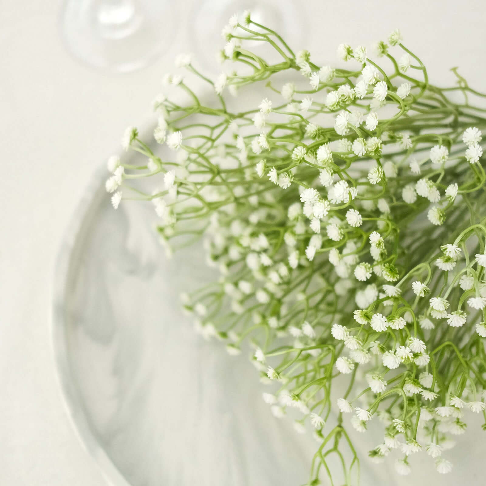 3 Bushes White Artificial Baby’s Breath Gypsophila Flower Arrangements, Real Touch Indoor Faux Floral Bouquets 14