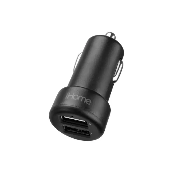 Lifeworks iHome 3.4Amp Car Charger and 6' Durastrain Lightning to USB-A Nylon Cable