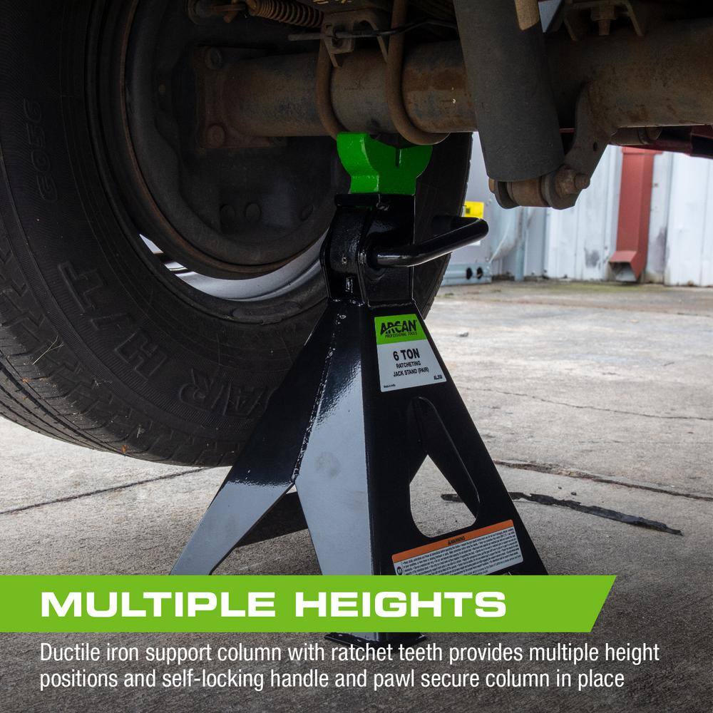 Arcan 3-Ton Steel Jack Stands ALJS3