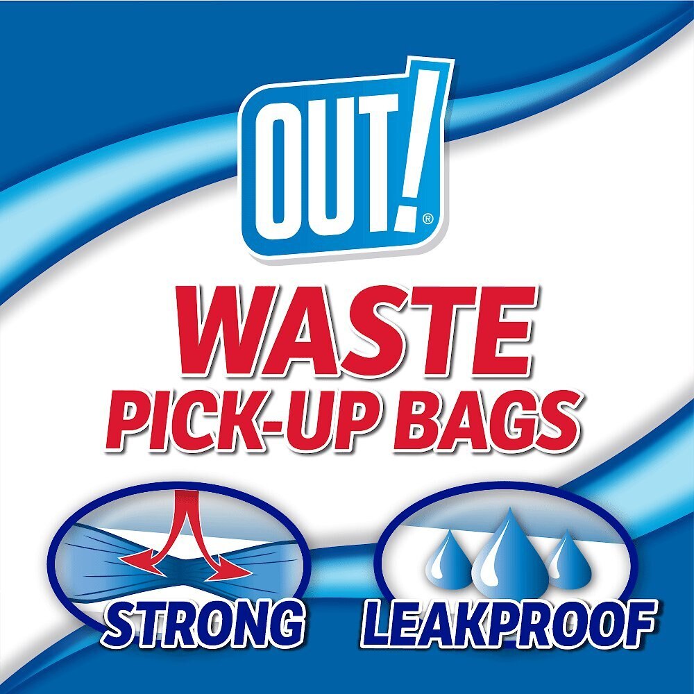 OUT! Rainbow Colored Fresh Unscented Dog Waste Pickup Bags