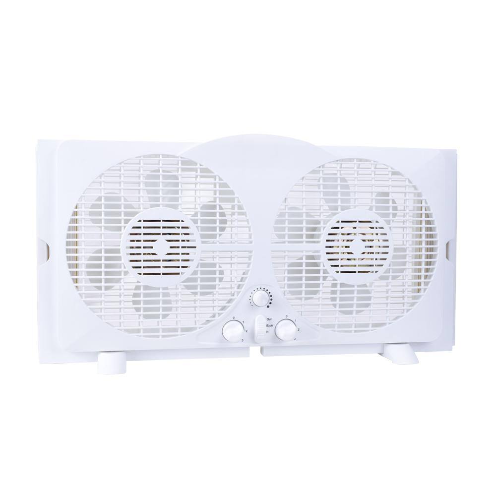 Hampton Bay 9 in. Twin Window Fan WDF9-2