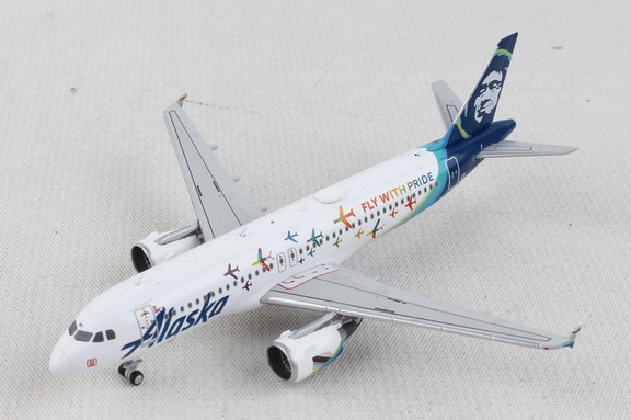 Gemini Alaska A320 1/400 Reg N854Va Fly With Pride...