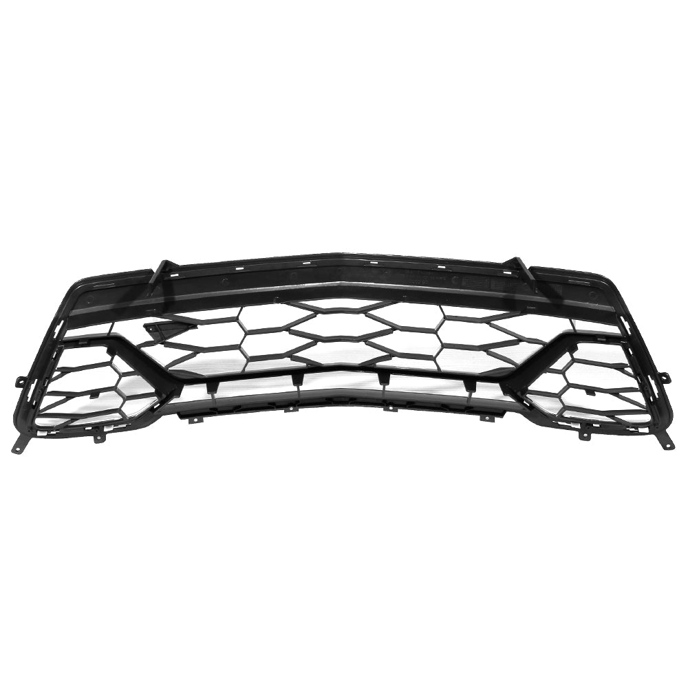 Ikon Motorsports Compatible with 16-18 Chevy Camaro SS 50th Anniversary Front Lower Grille Black 2016 2017 2018