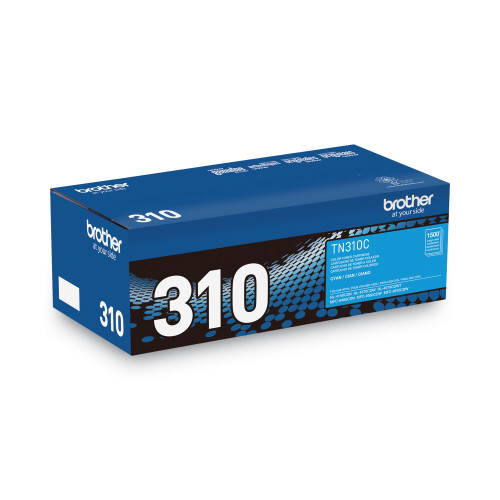 Brother TN310C Toner， 1，500 Page-Yield， Cyan