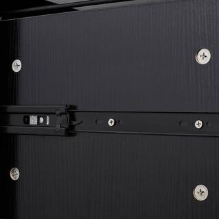 Wateday Black File Cabinet with 2-Drawers YJ-YUKI9595658