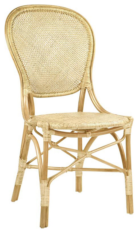 Rossini Rattan Dining Side Chair   Natural   Tropical   Dining Chairs   by Sika Design  Houzz