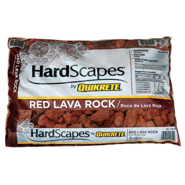 The Quikrete 1175-05 0.5 cu. ft. Red Lava Rock Hardscapes