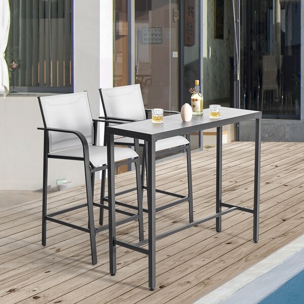 Nuu Garden Outdoor 3Piece Textilene Bar Set