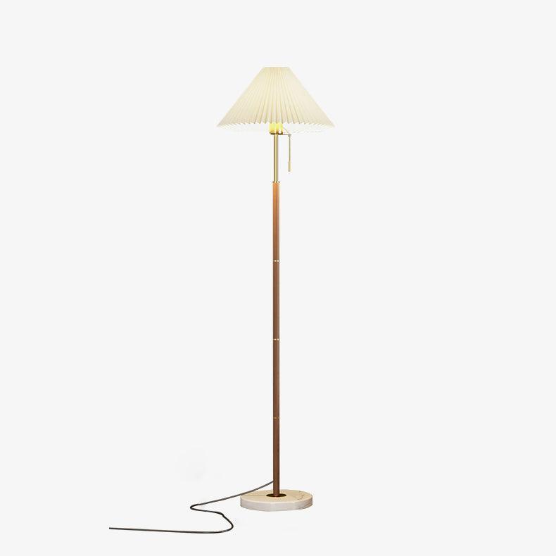 Vintage Pleated Floor Lamp